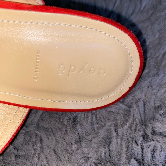 NWOB Ayede Serena Red Suede Mule Size 9.5 / 40.5EU - Picture 5 of 7